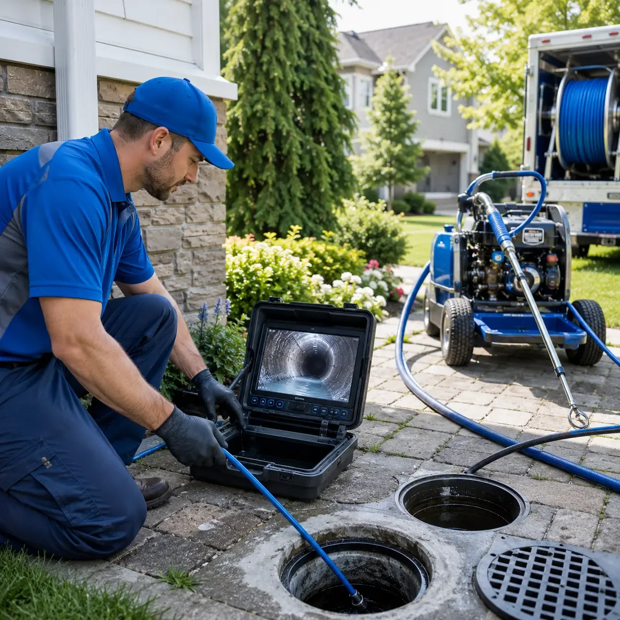 Outdoor drain cleaning professionals serving Fairmount, IN