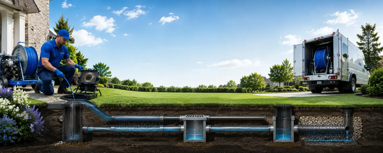 Outdoor drain cleaning information for Fairmount, IN
